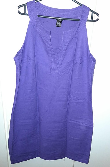 Lila mekko / tunika, koko 48