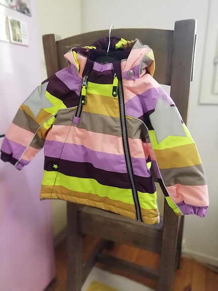 Uusi Molo Hopla rainbow talvitakki 80cm