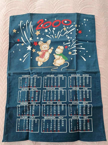 Kangas vuosi kalenteri taskuilla  2000
