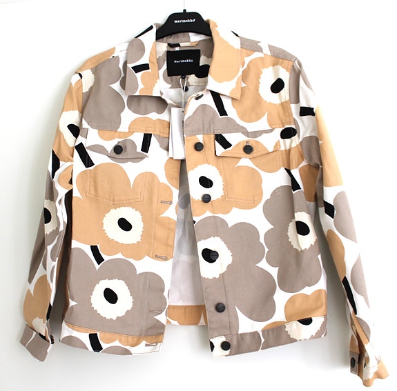 Uusi Marimekko Unikko - farkkutakki, koko 40