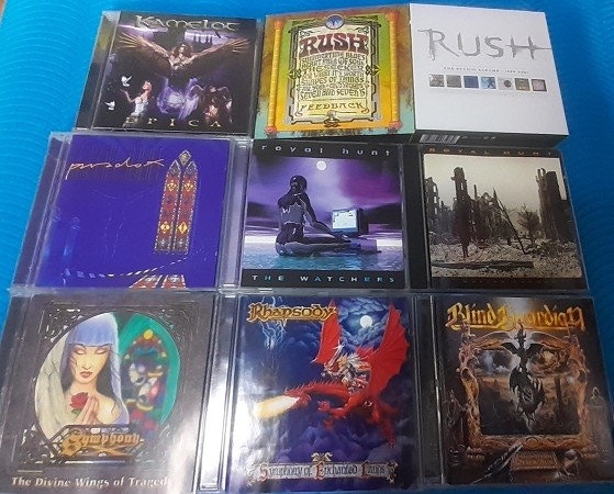 Dream Theater Rush Kamelot Blind Guardian Royal Hunt Rhapsody CD:t