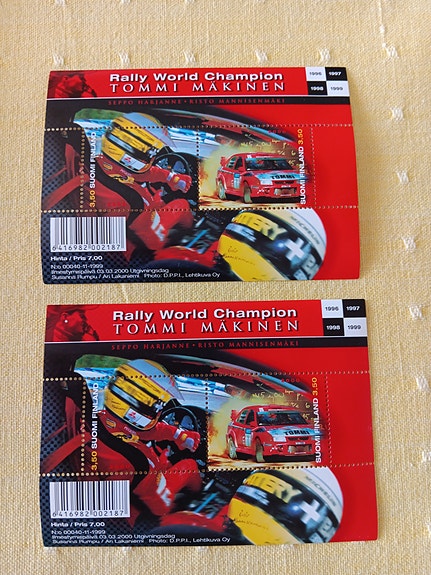 Tommi Mäkinen postimerkit