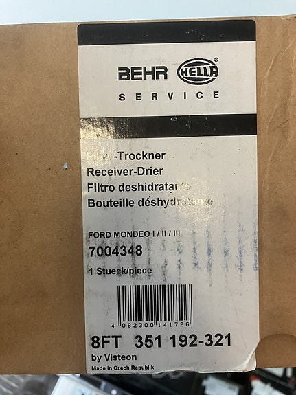 Ford Mondeo I/II/III Ilmastoinnin Kuivain 93-07