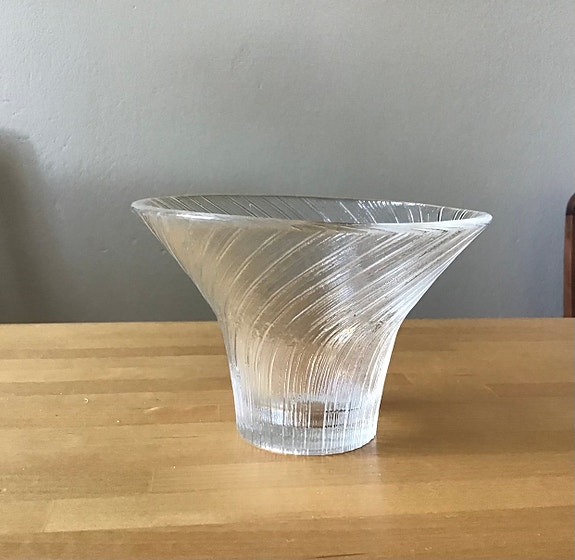 Iittala Tuisku ( Valto Kokko ) maljakko / tuikkuastia