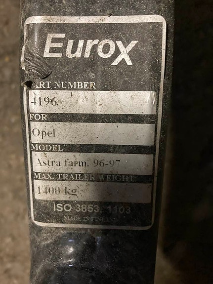 Vetokoukku Opel Astra Farmari