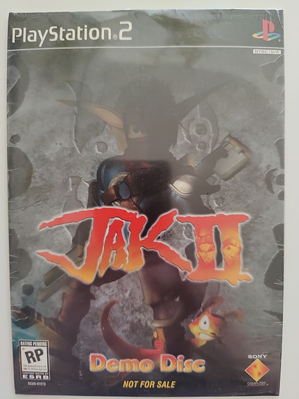 PS2 Jak 2 Demo Disc NTSC UUSI Muoveissa Harvinainen keräilykappale