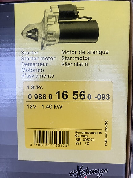 Saab 9000 2.3 B234 Startti Bosch 89-