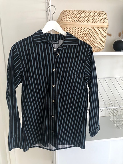 Marimekko tasaraita kauluspusero xs