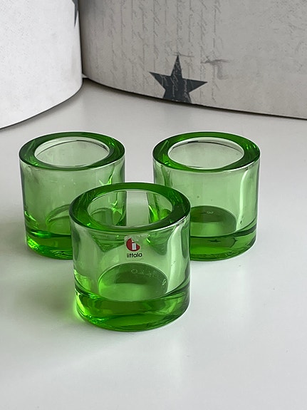 Marimekko Iittala Kivi kynttilälyhty. Vihreä