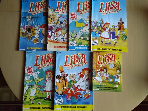 Liisa Ihmemaassa sarjakuvat lehdet/kirjat