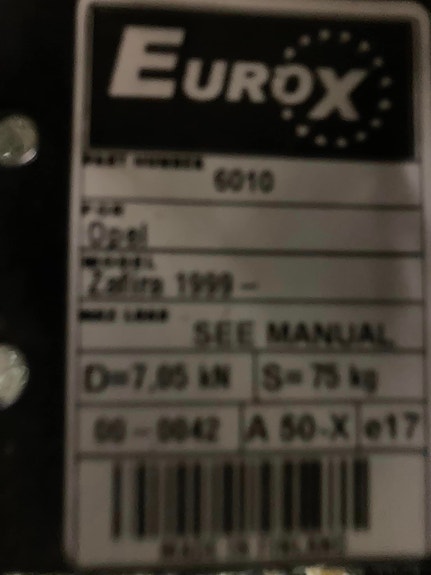 Vetokoukku Opel Zafira 1999-2005