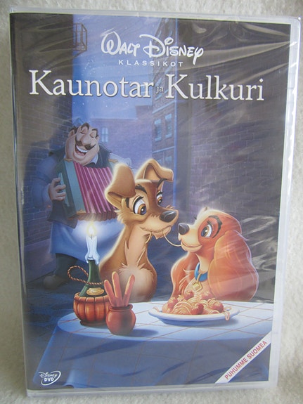 Kaunotar ja Kulkuri dvd uusi