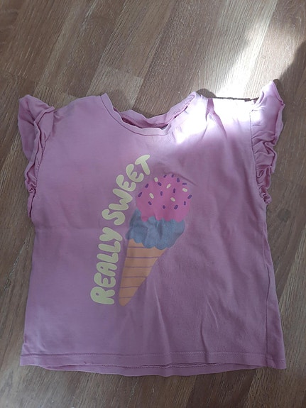 T-paita jäätelöllä zara 92cm