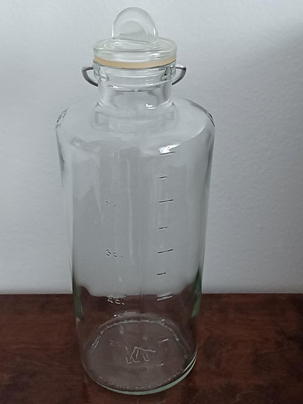 Riihimäen Lasi Ole Palsby mittapullo