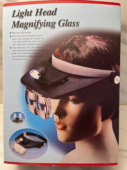 Light Head Magnifying Glass otsaluuppi LED-valolla