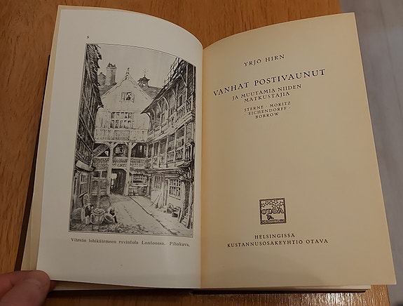 Yrjö Hirn - Vanhat postivaunut 1924
