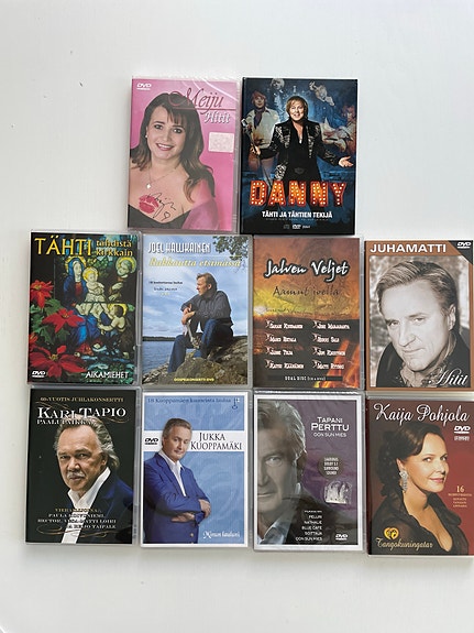 Suomalaisia musiikki DVD levyjä