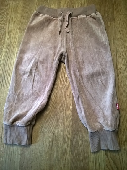 Ruskeat Tutta velourhousut 86cm