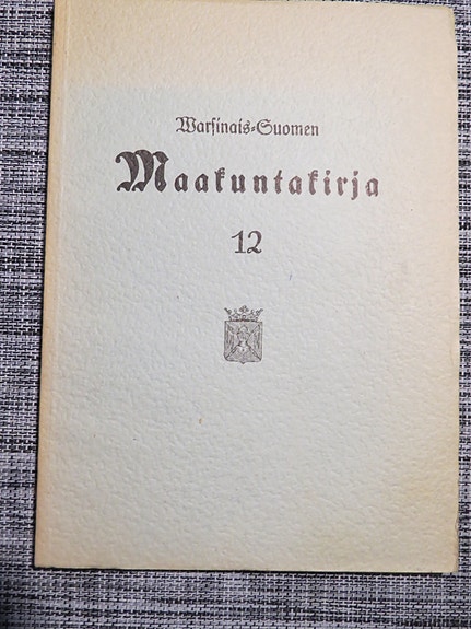 Varsinais-suomen maakuntakirja 12