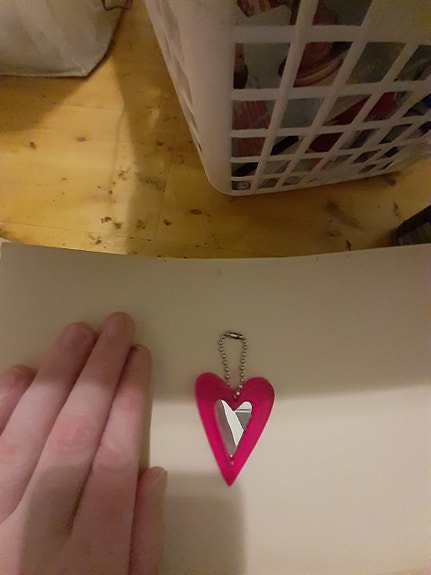 Kiva avaimenperä  SYDÄN/ PEILI