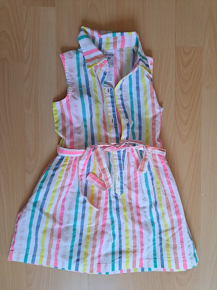 Carter's tyttöjen kesämekko, koko 2T, n. 92cm