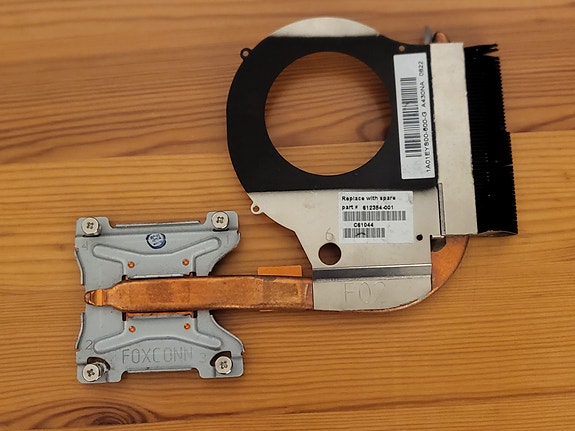 HP Compaq 62 kannettavan heatsink