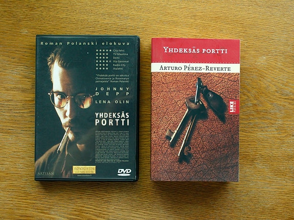 Yhdeksäs Portti kirja & leffa DVD
