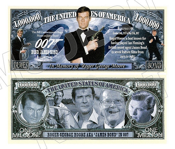 UUSI 007 James Bond Seteli * Dollari - Ilmainen Toimitus