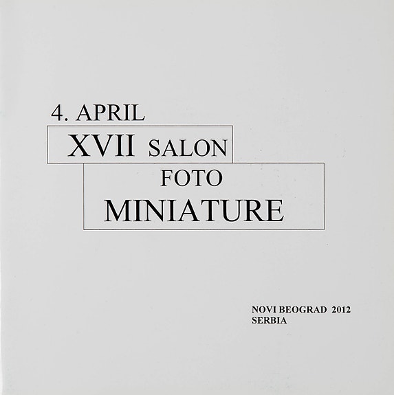 4 APRIL XVII SALON FOTO MINIATURE