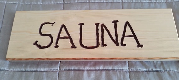 SAUNA -kyltti