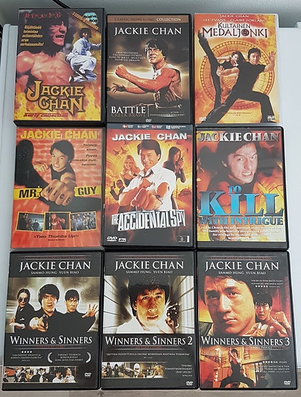 Jackie Chan elokuvia, DVD