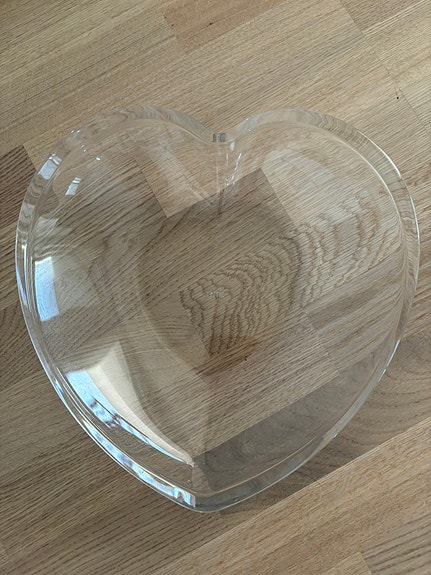Pentik tarjoiluastia sydän lasi