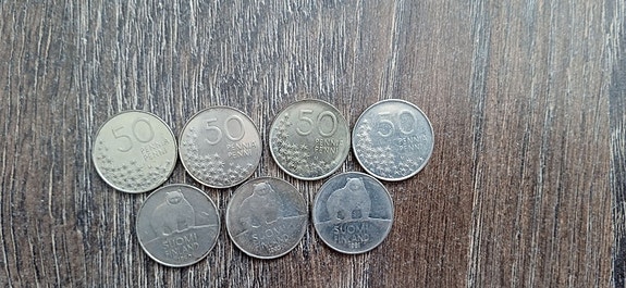 50 penniä karhu