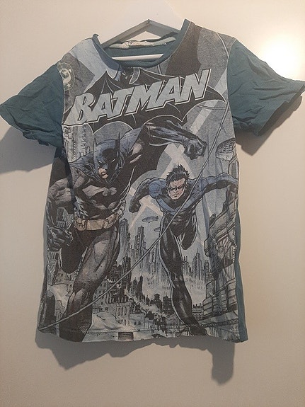 H&M Batman t-paita pojille koko 122 sininen
