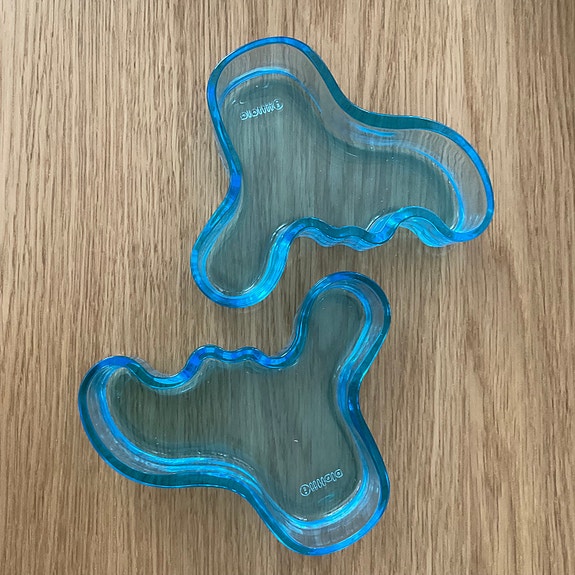 2 x matala Aalto maljakko 4 x 14 cm, yht. 25 €
