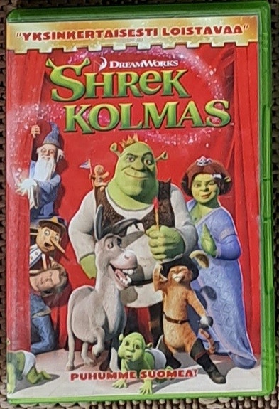 Shrek kolmas dvd