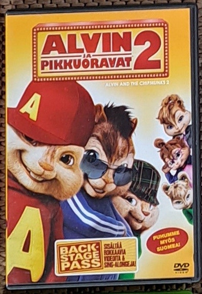 Alvin ja pikkuoravat 2 dvd