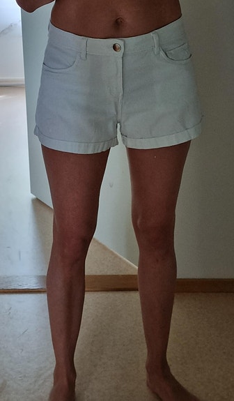 H&M farkkushortsit 34