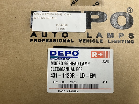 Ford Mondeo II Oikea Ajovaloumpio 98-00