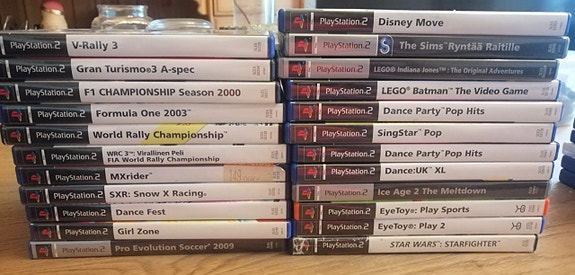 PS2 käytetyt  3 v ja sallitut