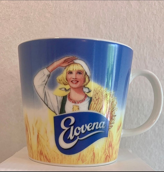 Harvinainen Arabia Elovena muki