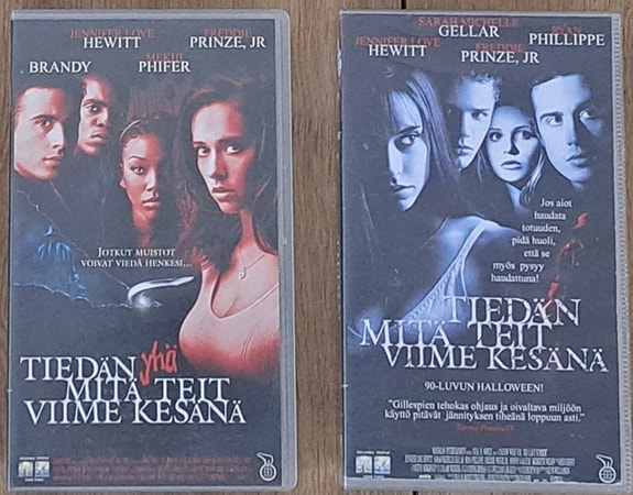 Tiedän mitä teit viime kesänä ja tiedän yhä mitä teit viime kesänä vhs