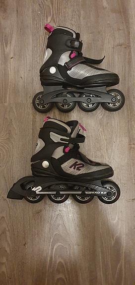 K2 EXO 6.0 W rullaluistimet koko 39 musta-harmaa