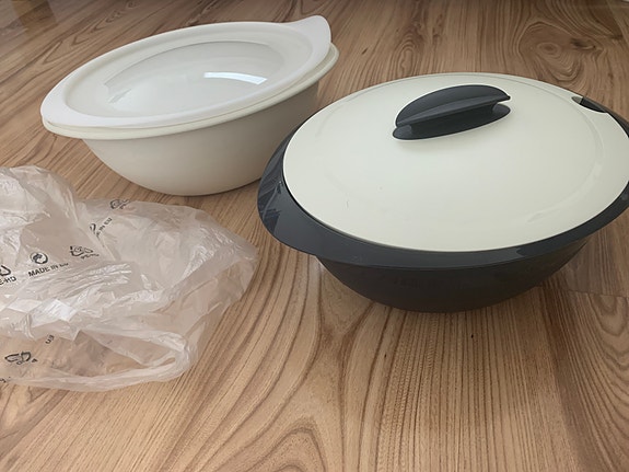 Uusia Tupperware astioita