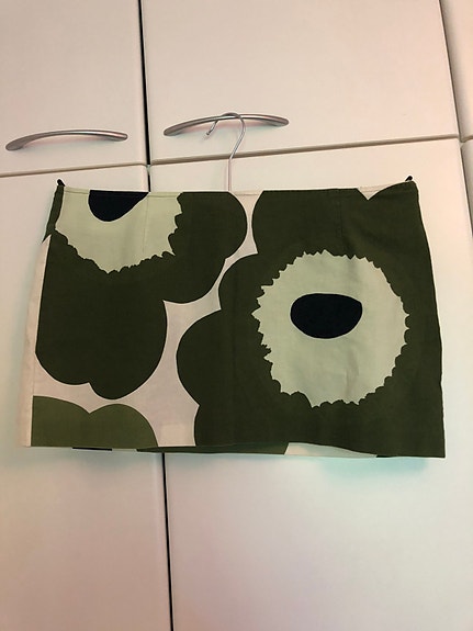 Marimekko unikko mini-hame vihreä/valkoinen/musta