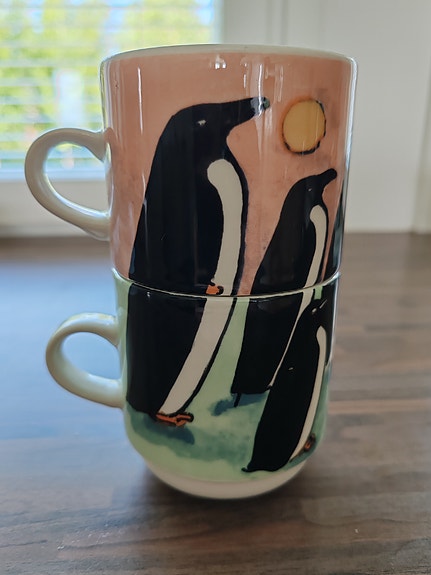 Pingviinileikki mukit Heljä Liukko-Sundström