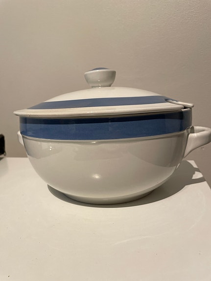 Arabian iso tarjoilukulho siniraita