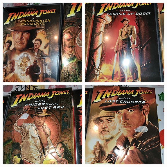 Indiana Jones elokuvaa 4kpl