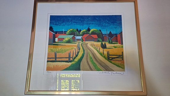 Juhani Palmu numeroitu ja signeerattu serigrafia