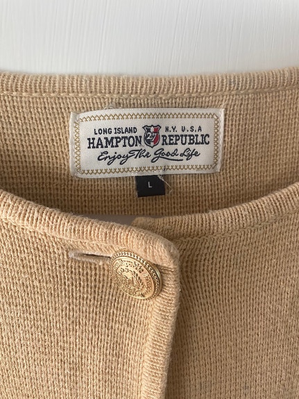 Beige neuletakki L